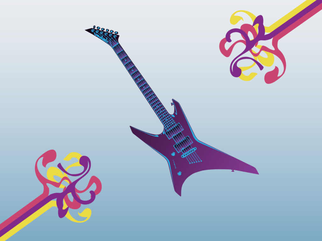Electronic Guitar PPT Backgrounds